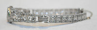 1930s Vintage 8 Carat Diamond & Emerald Bracelet in Platinum - $50K VALUE APR 57