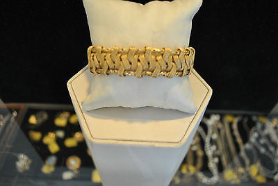 1940s Exquisite Designer Woven Bracelet in 18K Yellow Gold - $25K VALUE APR 57