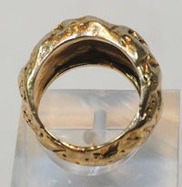 1940s Vintage Custom Cartier 14K Yellow Gold Nugget Style Ring - $10K VALUE APR 57