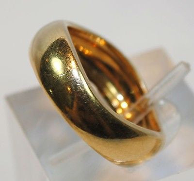 CARTIER 1970s Vintage Wavy Band Ring in 18K Yellow Gold - $15K VALUE APR 57