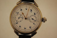 SEELAND Extra Large Pocket Watch Style Wristwatch in Sterling Silver with Stopwatch - $20K VALUE APR 57
