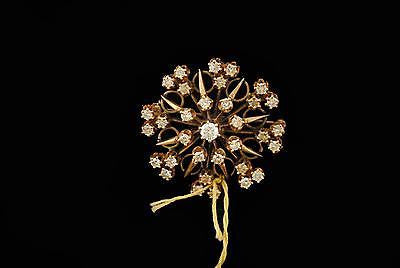 Victorian 1.75 Carat Diamond Brooch/Pendant in 18K Rose Gold - $15K VALUE APR 57