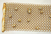 Contemporary Designer Diamond & 22K Yellow Gold Chainmaille Bracelet - $50K VALUE APR 57