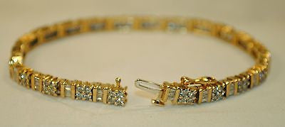 Contemporary 5+ Carat Diamond Tennis Bracelet in Solid Yellow Gold - $20K VALUE APR 57