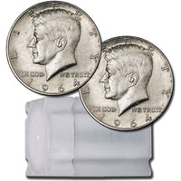 1964 90% Silver Kennedy Half Dollars ($10 Tube, BU) APR 57