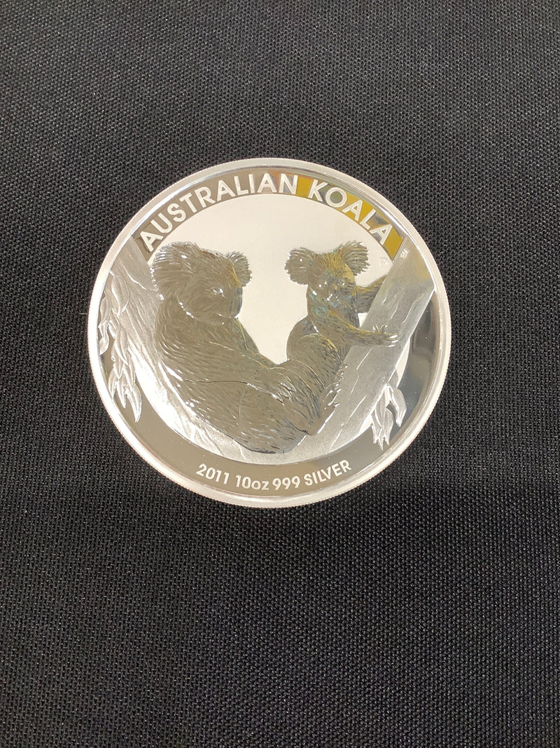 10 OZ AUSTRALIAN KOALA STRUCK FROM THE PERTH MINT - PROOFLIKE SURFACES - FREE CERTIFICATE OF AUTHENTICITY- $500.00 VALUE APR 57