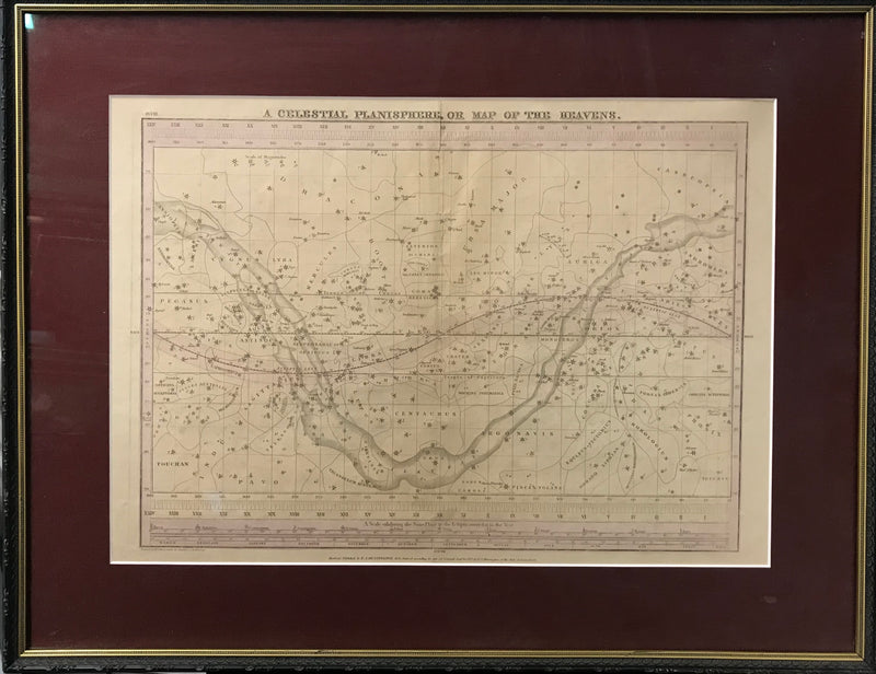 E.H. BURRITT "A Celestial Planisphere, or Map of the Heavens" - APR $5K Value!* APR 57