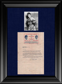 ROCKY MARCIANO Boxing Champion Signed Letter with 1954 Heavyweight Championship Letterhead - $10K VALUE* APR 57