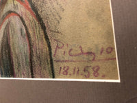 Pablo Picasso (Purported), "Grand Profil", Signed Pastel on Paper, 1958 - Appraisal Value: $300K* APR 57
