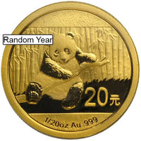 1/20 oz Chinese Gold Panda Coin (Random Year, Unsealed) APR 57