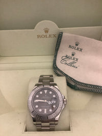 ROLEX MEN'S SPORT YACHTMASTER WITH AUTOMATIC MOVEMENT IN PLATINUM, WITH PLATINUM LINKS AND BRACELET - $40K VALUE! APR 57