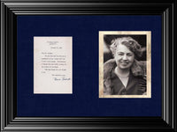 First Lady ELEANOR ROOSEVELT Original Signed Personal Note to Writer Irving Drutman - $3K VALUE* APR 57