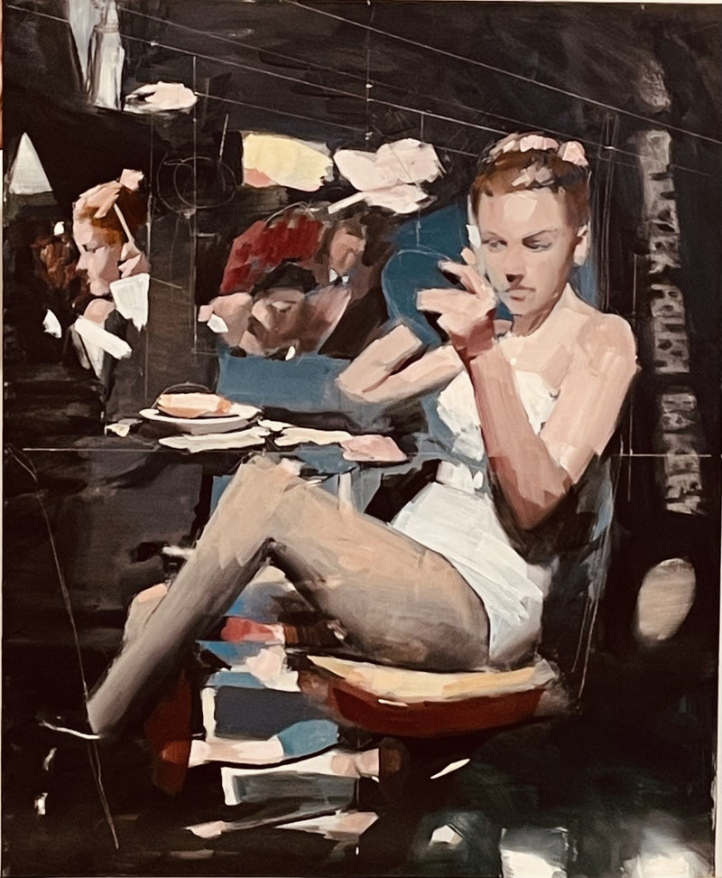MARK TENNANT "Showgirl" Oil on Canvas APR 57