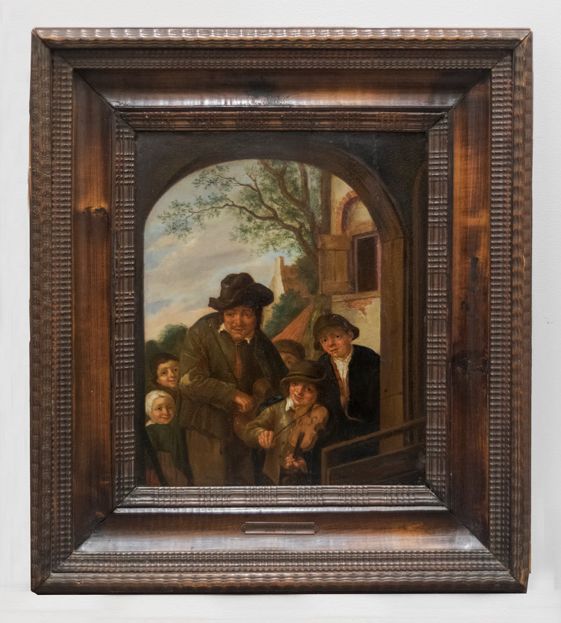 Cornelis Dusart, 'Family of Fiddlers,' 17th Century, in Original Frame - $150K APR Value w/ CoA! + APR 57