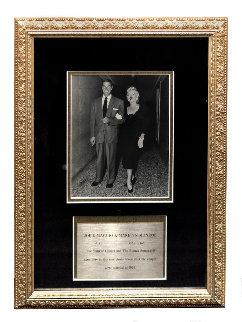 MARILYN MONROE & JOE DIMAGGIO Rare Black & White Wedding Portrait - $3K Appraisal Value! +✓ APR 57