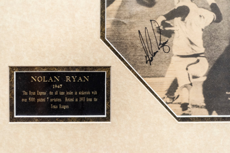 NOLAN RYAN Signed 1st No-Hitter Newspaper Photograph, C.1973 - $2K VALUE APR 57