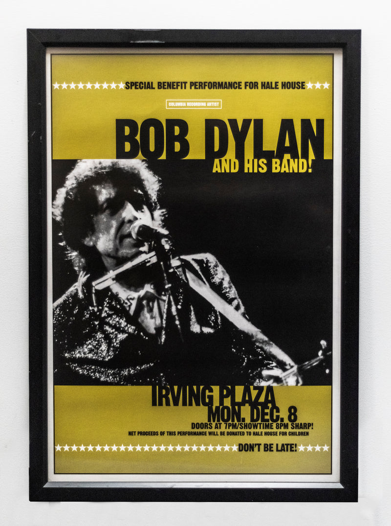 BOB DYLAN & His Band Original 1997 Irving Plaza NYC Concert Poster - $1K APR w/ CoA! APR 57