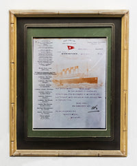 Reproduction of 1912 Titanic White Star Line Letter to Father Browne -w/CoA- $1K APR Value!+ APR 57