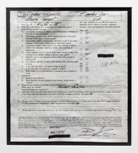 BRANDON LEE  "Moving Target" 1991 Signed Bill Of Health - $30K VALUE w/ CoA! APR 57