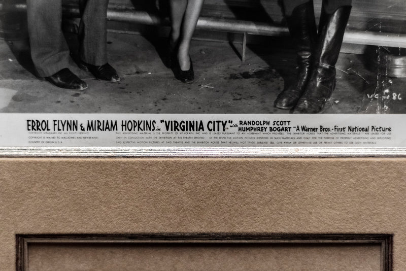 Errol Flynn Authentic 1940 Autographed Numbered "Virginia City" Film Still -w/CoA- $5K APR Value! APR 57