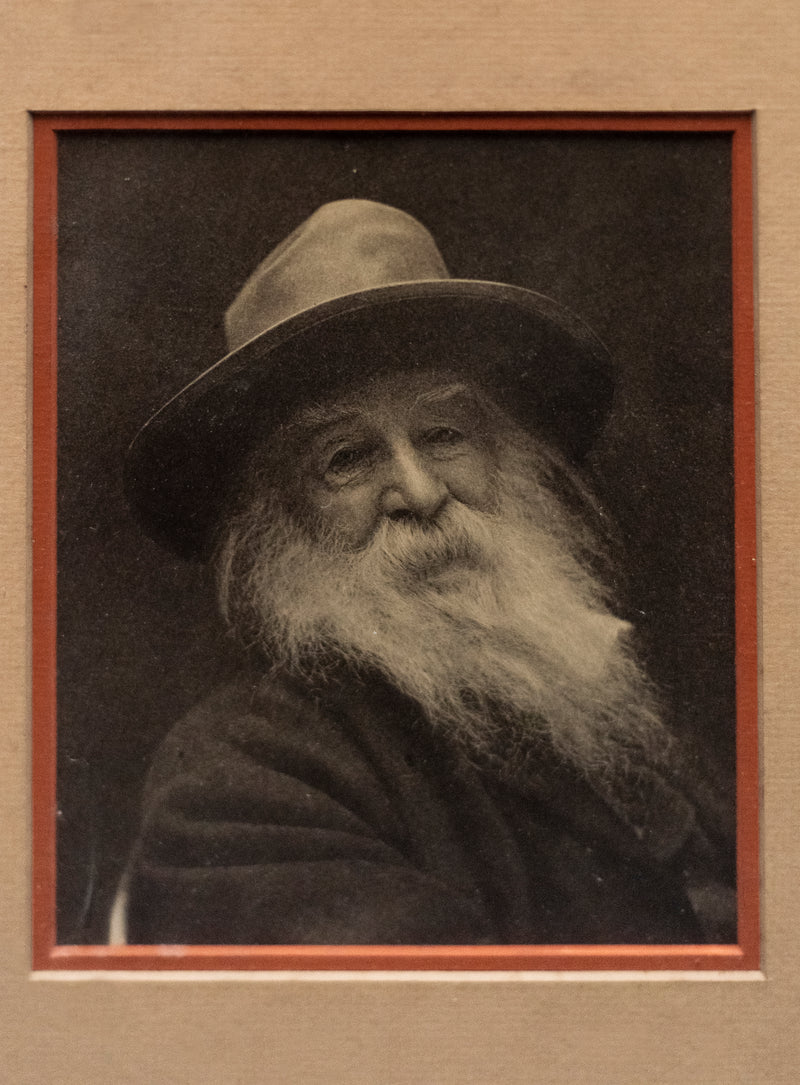 Walt Whitman, Rare Handwritten Postcard to F.B Sanborn & Photograph. C.1880S -w/CoA- & $60K APR Value!+ APR 57