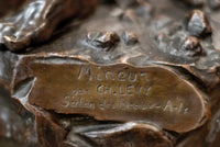 Charles-Octave Levy, 'Mineur (Miner),' 19th Century Bronze Sculpture - $15K APR Value w/ CoA! APR 57