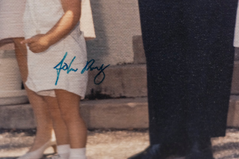 Rare Kennedy Family Portrait Signed by Jackie Kennedy and JFK Jr. - $10K Value!* APR 57