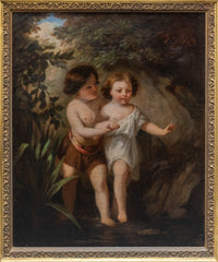 Giorgio Barbarelli de Castelfranco "The Children" Original Oil on Canvas, c. 1500 - $150K Appraisal Value* APR 57
