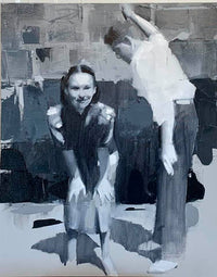 MARK TENNANT "Spank" Oil on Canvas APR 57