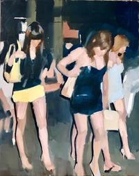 MARK TENNANT "Street Life" Oil on Canvas APR 57
