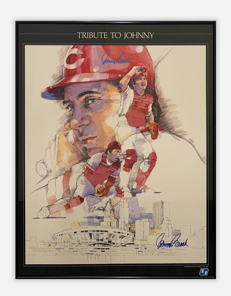 "Tribute to Johnny", Signed by Johnny Bench, Baseball Memorabilia - $800 Apr Value!* APR 57