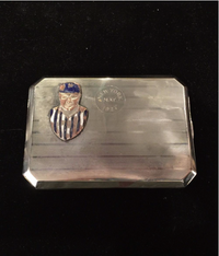 BABE RUTH Custom 1927 NY Yankees Cigarette Case w/Hand-painted Image - $30K VALUE APR 57