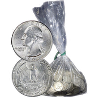90% Silver Washington Quarters ($100 FV, Circulated) APR 57