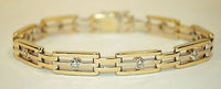 Contemporary 1.5+ Carat Diamond Bracelet in Two-Tone Gold - $20K VALUE APR 57