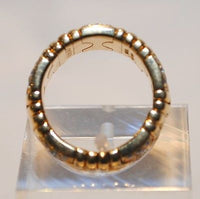 BVLGARI Pave 18K Yellow Gold Ring with 55 Diamonds - $20K VALUE APR 57