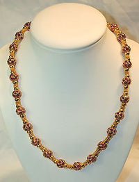 1970s Ornate 100+ Carat Ruby Necklace in 22K Yellow Gold - $100K VALUE APR 57