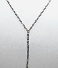 Contemporary Mizuki Diamond Drop Pendant with 18K White Gold Chain - $6K VALUE APR 57