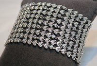 Contemporary 23 Carat Diamond Statement Bracelet in 18K White Gold - $80K VALUE APR 57