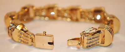 12 Carat Vintage Diamond Bracelet in Yellow Gold - $30K VALUE APR 57