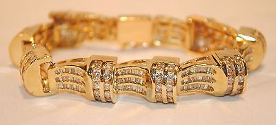 12 Carat Vintage Diamond Bracelet in Yellow Gold - $30K VALUE APR 57