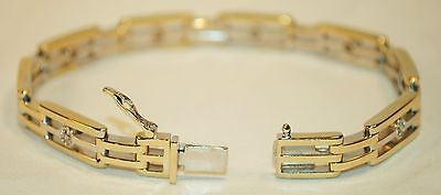 Contemporary 1.5+ Carat Diamond Bracelet in Two-Tone Gold - $20K VALUE APR 57