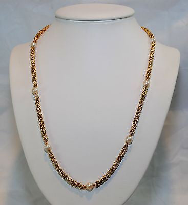 1950s Vintage 28" Pearl Station Necklace in Sold 14K Yellow Gold - $12K VALUE APR 57