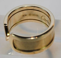 Cartier Double C Decor Large Model Wedding Ring in 18K Yellow Gold - $10K VALUE APR 57
