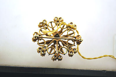 Victorian 1.75 Carat Diamond Brooch/Pendant in 18K Rose Gold - $15K VALUE APR 57