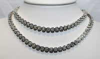 Contemporary Design 33 Carat Diamond Chain Necklace in 14K White Gold - $150K VALUE APR 57