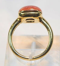 FABERGE Pink Enamel Ring in 18K Yellow Gold - $8K VALUE APR 57