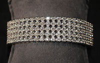 Antique Style Designer 11 Carat 5-Row Diamond Bracelet in 14K White Gold - $50K VALUE APR 57