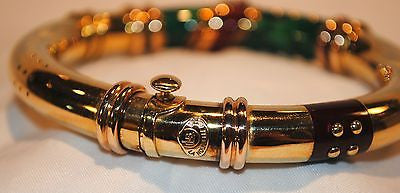 LA NOUVELLE Bague Gorgeous Italian Enamel Bracelet in 18K Yellow Gold - $25K VALUE APR 57