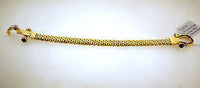 Gorgeous Contemporary Diamond & Onyx Rope Chain Bracelet in Solid 14K Yellow Gold - $8K VALUE APR 57