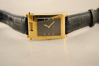 CORUM Flip Case Wristwatch in 18K Yellow Gold with Black Dial - $20K VALUE APR 57